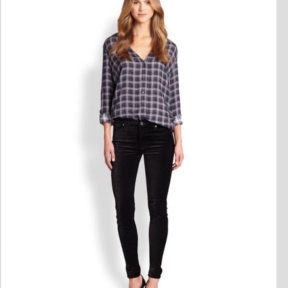 7 For All Mankind Velvet Skinny Pants Women's Size 27